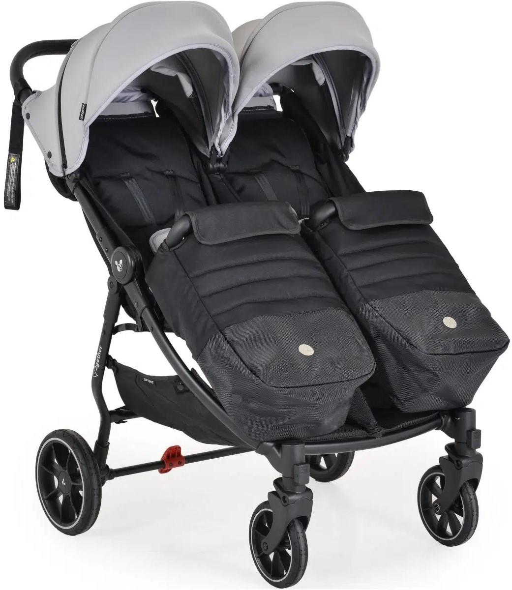 Carucior pentru gemeni Moni 2Gether Ultimate Grey