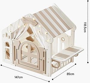 Casuta de joaca Moni PlayHouse White & Beige