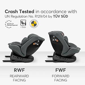 Scaun auto copii Kikka Boo i-Defend Grey
