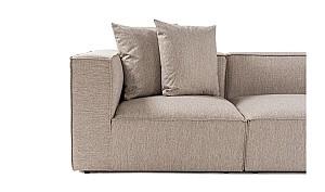Canapea coltar Trendy Sora (L1-O1-O1-1R-POUFFE ) Bej Nisip