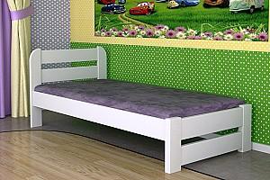 Pat copii JFT Prestige 90x200 Alb