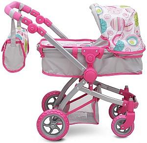 Carucior pentru papusa Moni Pink Rose