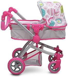Carucior pentru papusa Moni Pink Rose