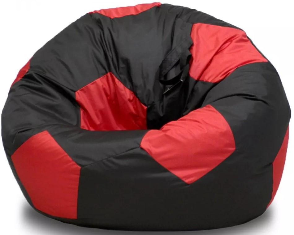 Fotoliu puf Beanbag 300D L Black/Red