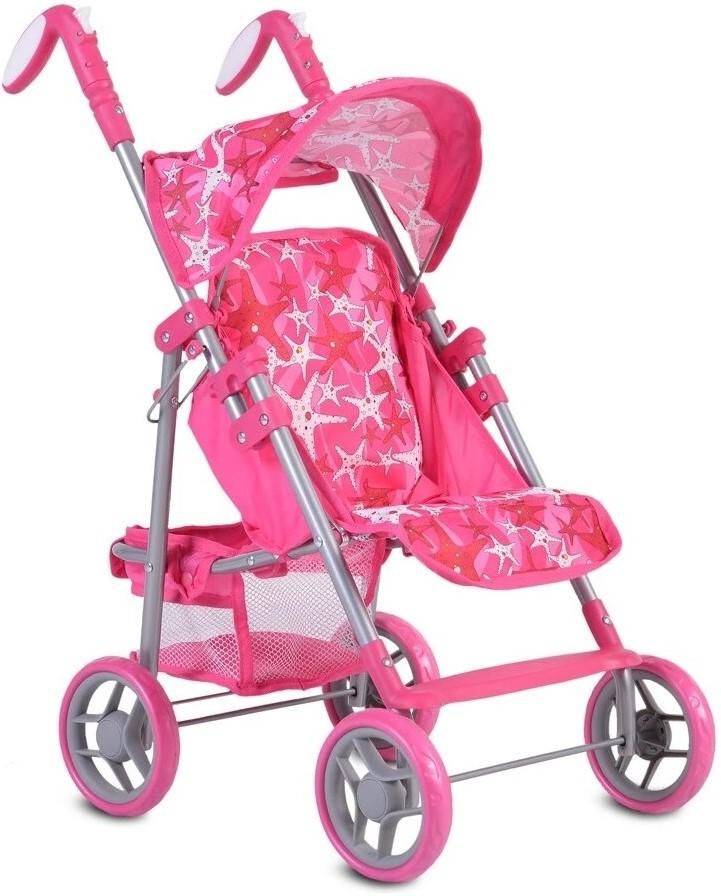 Carucior pentru papusa Moni Stars Pink
