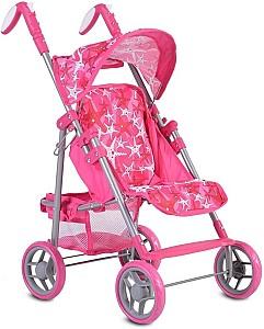 Carucior pentru papusa Moni Stars Pink