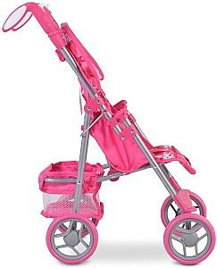 Carucior pentru papusa Moni Stars Pink