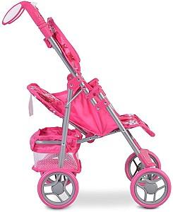 Carucior pentru papusa Moni Stars Pink