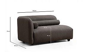 Canapea Trendy Victoria Gray Bouclette