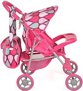 Carucior pentru papusa Moni Mini Pink