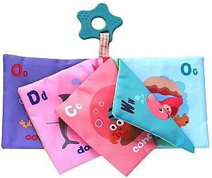 Jucarie bebelus Kikka Boo Cloth book with teether Sea world