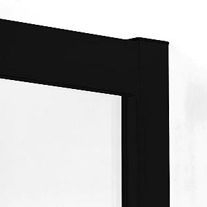 Cabina de dus New Trendy Suvia Black 90x90x206 ZS-0018 (cu cadita)