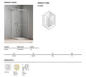 Cabina de dus New Trendy New Varia Active Shield K-5182