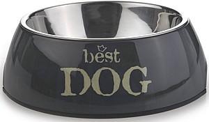 Bol de hrana pentru caini Beeztees Best Dog Grey (650351)