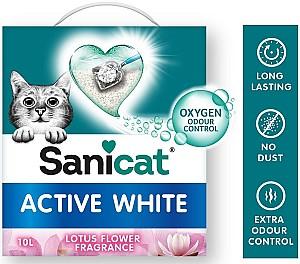 Asternut pentru litiere Sanicat Active White Lotus 10L