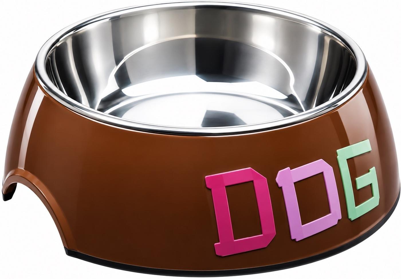 Bol de hrana pentru caini Beeztees Tape Dog Brown