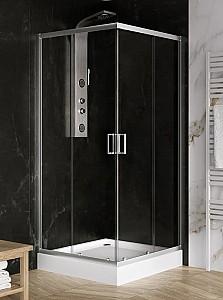 Cabina de dus New Trendy Suvia 80x80x206 ZS-0035 (cu cadita)