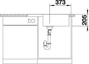 Chiuveta de bucatarie Blanco LEMIS XL6S-IF COMPACT (525111)