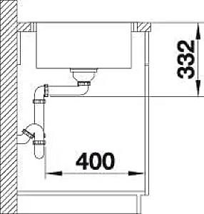 Chiuveta de bucatarie Blanco LEMIS XL6S-IF COMPACT (525111)