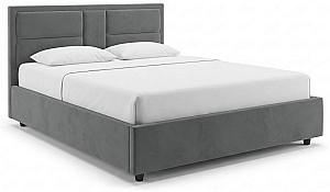 Set dormitor Alcantara Sidney 160x200 Gri Închis + Noptiere PAL Gri Închis + Saltea Salt Confort Clasic 160x200