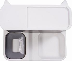 Dozator inteliligent de hrana Jumi 2 in 1 22x30x24 cm Gri