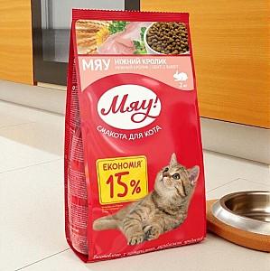 Hrana uscata pentru pisici Myau Adult Rabbit 2kg
