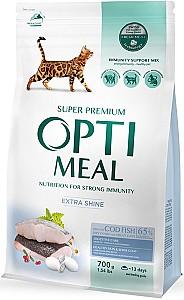 Hrana uscata pentru pisici Optimeal Adult Cat Extra Shine Cod Fish 700g