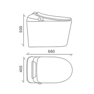 Vas WC NOMI Smart 908E Tornado