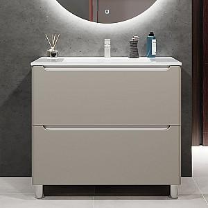Dulap sub lavoar Bayro Bergamo Light Grey 1000