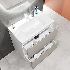 Dulap sub lavoar Bayro Bergamo Light Grey 1000