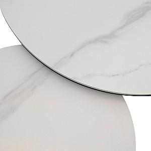 Masuta de cafea, reviste DP Dion Matte White Marble + Dark Bronze