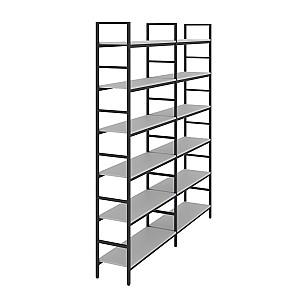 Rafturi pentru depozitare DP 0112 PE Stone Grey+Cadru Black