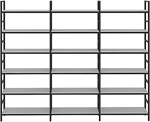 Rafturi pentru depozitare DP 0112 PE Stone Grey+Cadru Black