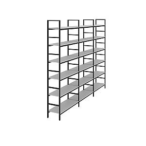 Rafturi pentru depozitare DP 0112 PE Stone Grey+Cadru Black