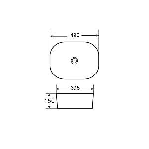Lavoar baie NOMI Arte White (126385)