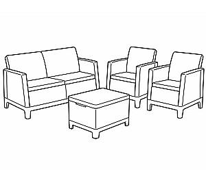 Set mobila de gradina Keter Scandi Forma (57726)