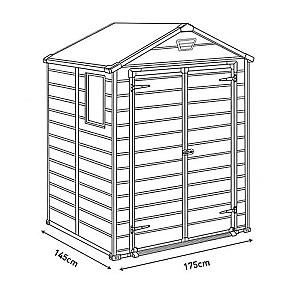 Casuta de gradina Keter Breteuil 6X5 Dark Grey