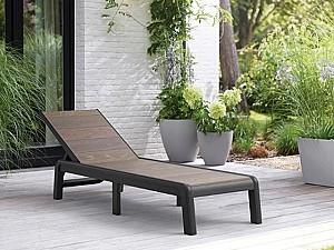 Sezlong Keter Deco Porto Graphite/Walnut