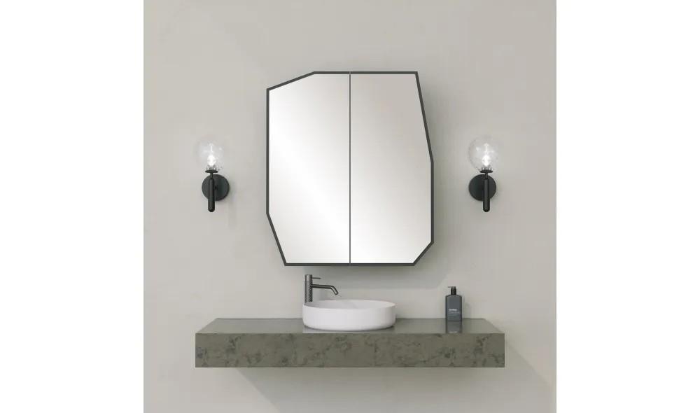 Dulap de baie Trendy Cuart Negru