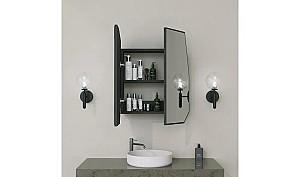 Dulap de baie Trendy Cuart Negru