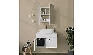 Dulap de baie Trendy Cuart Alb