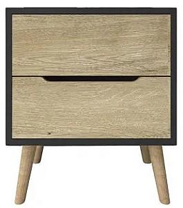 Noptiera Trendy Flora Anthracite/Sapphire Oak