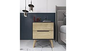 Noptiera Trendy Flora Anthracite/Sapphire Oak