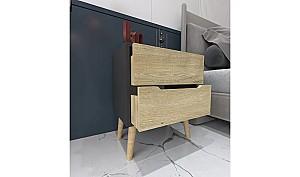 Noptiera Trendy Flora Anthracite/Sapphire Oak