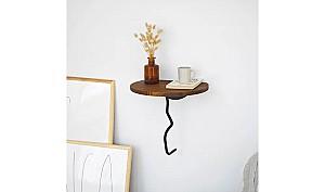 Raft de perete Trendy Leu Castan/Negru