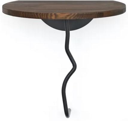 Raft de perete Trendy Leu Negru/Nuc