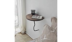 Raft de perete Trendy Leu Negru/Nuc