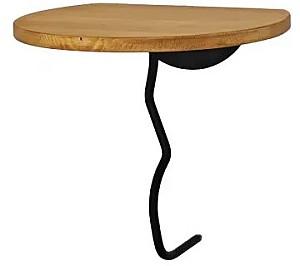 Raft de perete Trendy Leu Negru/Stejar