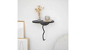 Raft de perete Trendy Leu Negru/Antracit