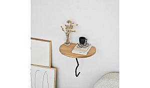Raft de perete Trendy Leu Negru/Stejar